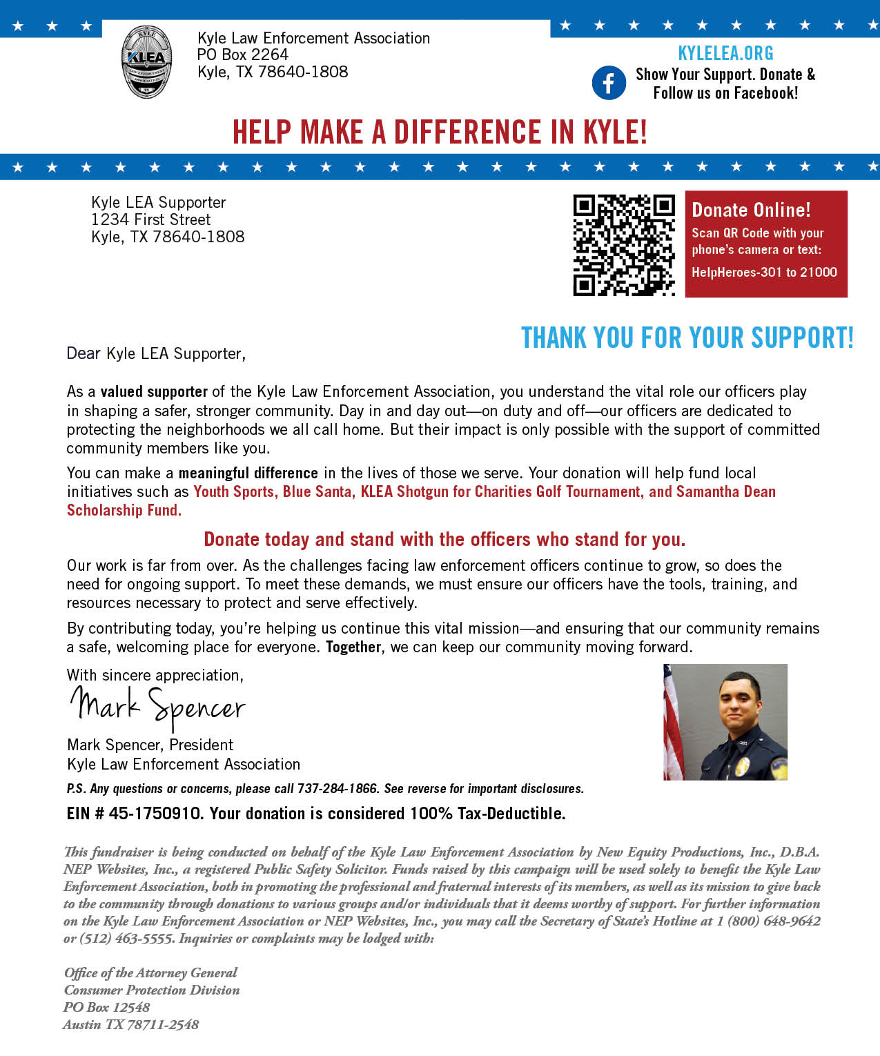 Donation Letter